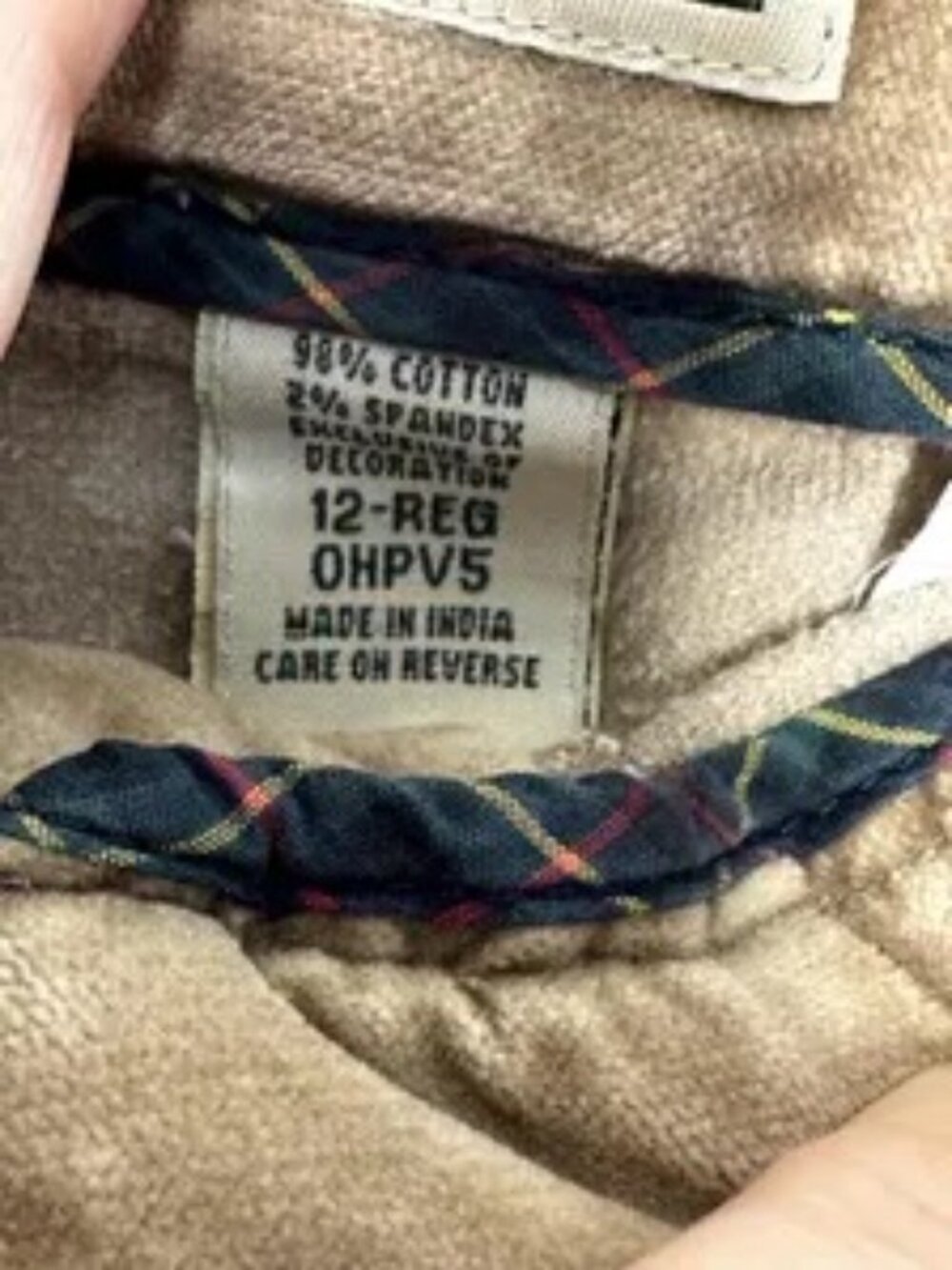 Vintage L.L. Bean Favorite Fit Corduroy Skirt | Camel Brown Cotton Blend Sz 12 - Picture 9 of 10